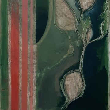 zonder titel, olieverf op linnen, 150 x 100 cm